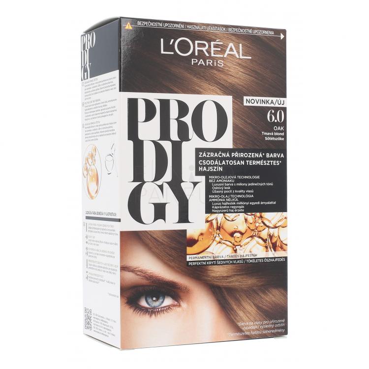 L&#039;Oréal Paris Prodigy Farba do włosów dla kobiet 1 szt Odcień 6.0 Oak