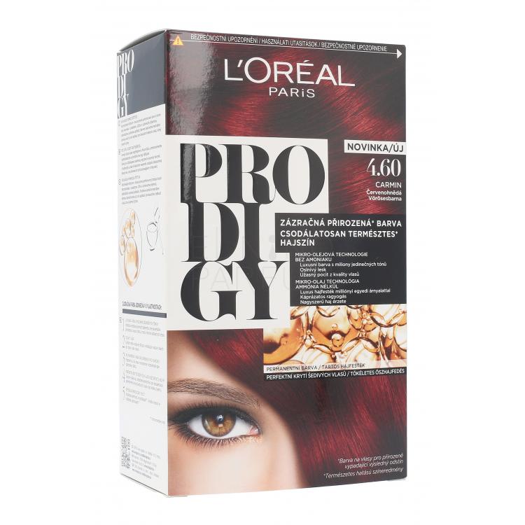 L&#039;Oréal Paris Prodigy Farba do włosów dla kobiet 1 szt Odcień 4.60 Carmin