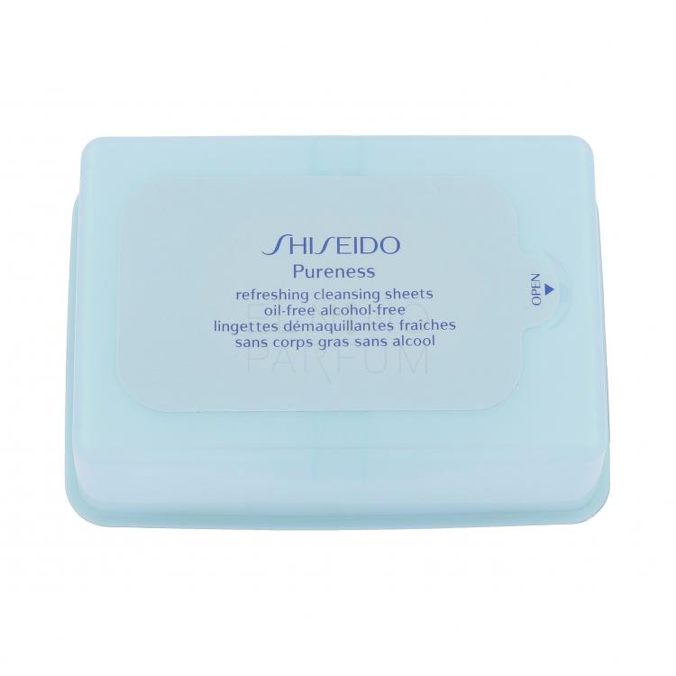 Shiseido Pureness Refreshing Cleansing Sheets Chusteczki oczyszczające dla kobiet 30 szt tester