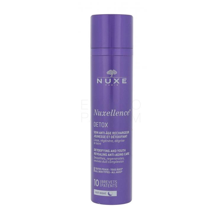 NUXE Nuxellence Detox Anti-Aging Night Care Krem na noc dla kobiet 50 ml Uszkodzone pudełko
