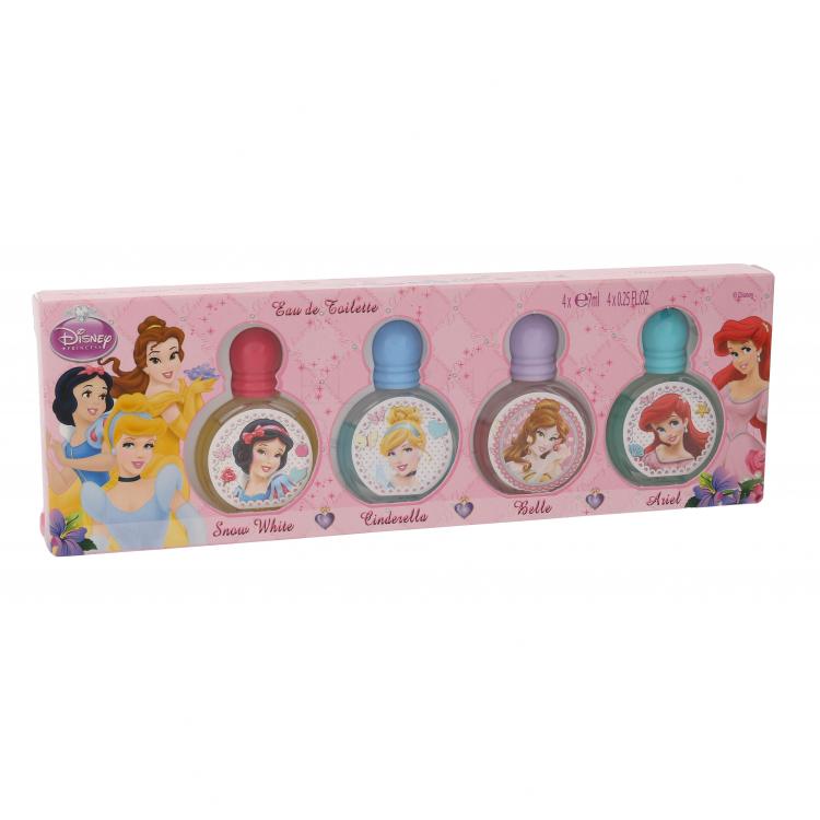 Disney Princess Princess Zestaw Edt 4x7 ml - Snow White + Cinderella + Belle + Ariel