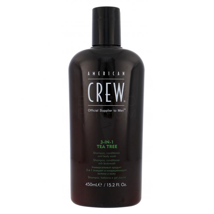 American Crew 3-IN-1 Tea Tree Szampon do włosów dla mężczyzn 450 ml