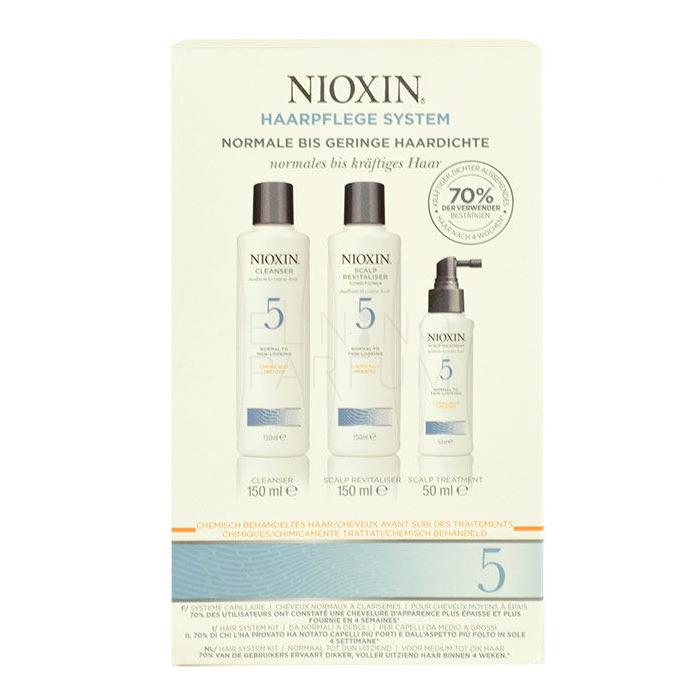 Nioxin System 5 Zestaw 150ml System 5 Cleanser Shampoo + 150ml System 5 Scalp Revitaliser Conditioner + 50ml System 5 Scalp Treatment Uszkodzone pudełko