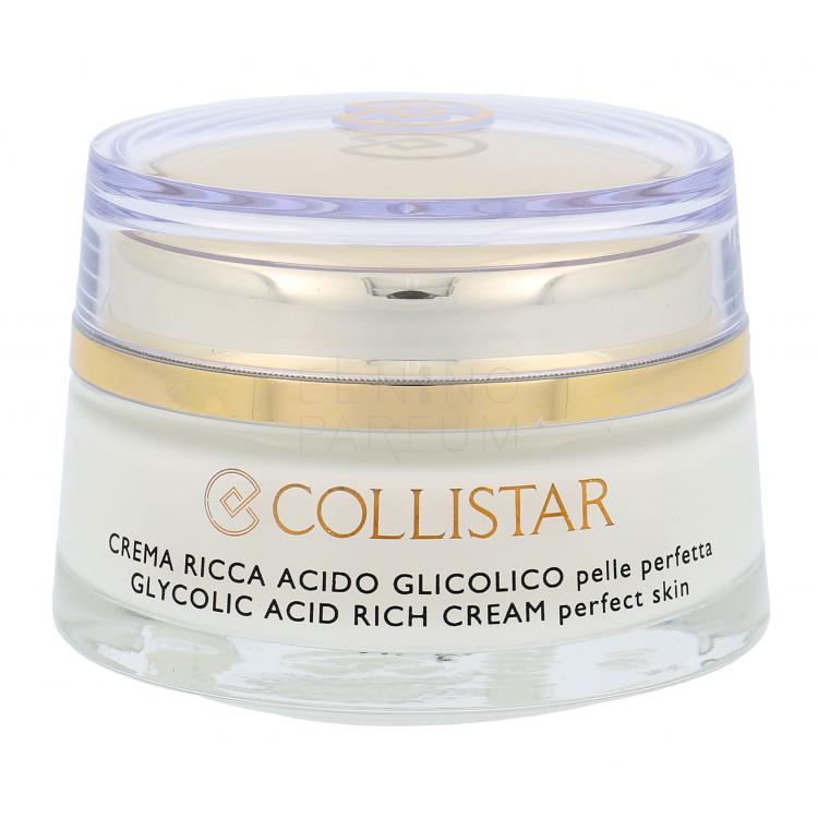 Collistar Pure Actives Glycolic Acid Rich Cream Krem do twarzy na dzień dla kobiet 50 ml