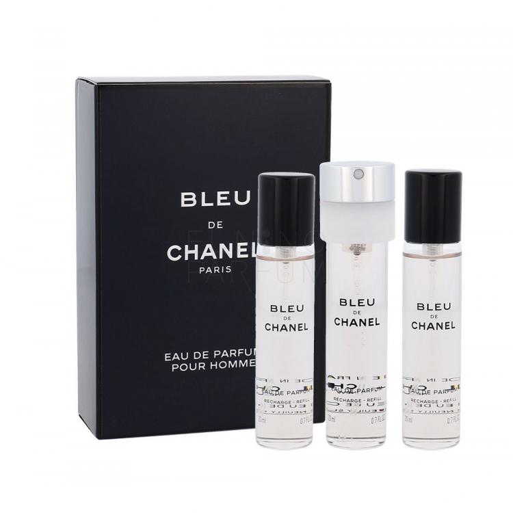 Chanel Bleu de Chanel 3x 20 ml Woda perfumowana dla mężczyzn Napełnienie 60 ml