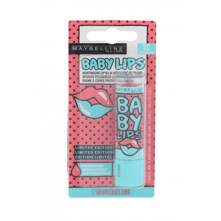 Maybelline Baby Lips Pop Art Balsam do ust dla kobiet 4,4 g Odcień 17 Grapefruit Zing