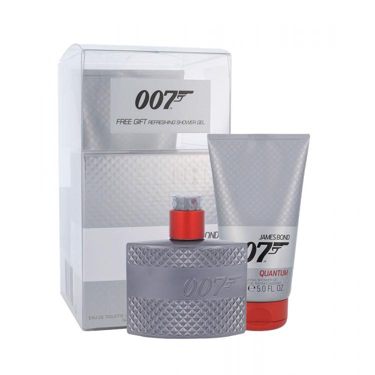 James Bond 007 Quantum Zestaw Edt 50ml + 150ml Shower gel Uszkodzone pudełko