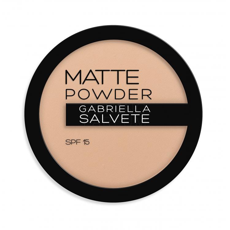 Gabriella Salvete Matte Powder SPF15 Puder dla kobiet 8 g Odcień 02