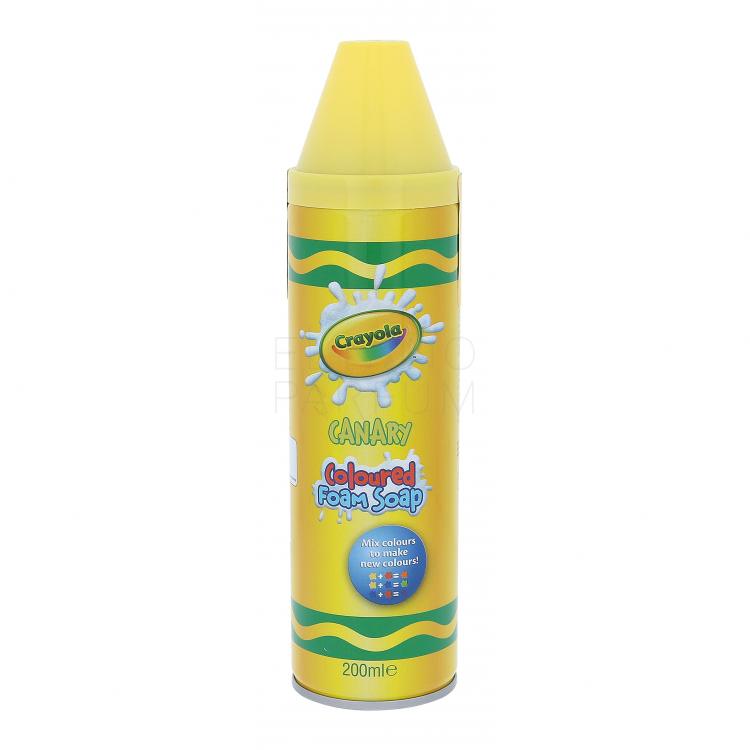 Crayola Coloured Foam Soap Pianka pod prysznic dla dzieci 200 ml Odcień Canary