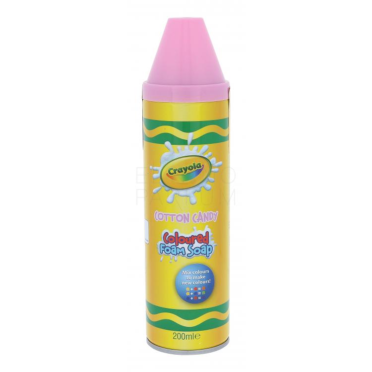 Crayola Coloured Foam Soap Pianka pod prysznic dla dzieci 200 ml Odcień Cotton Candy