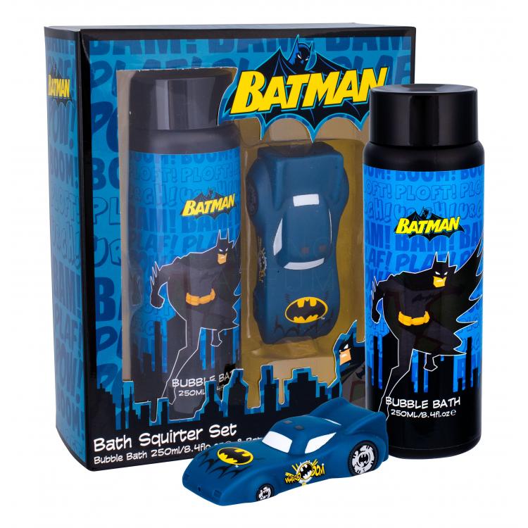 DC Comics Batman Zestaw dla dzieci Pianka do kąpieli 250 ml + Pistolet na wodę 1 szt
