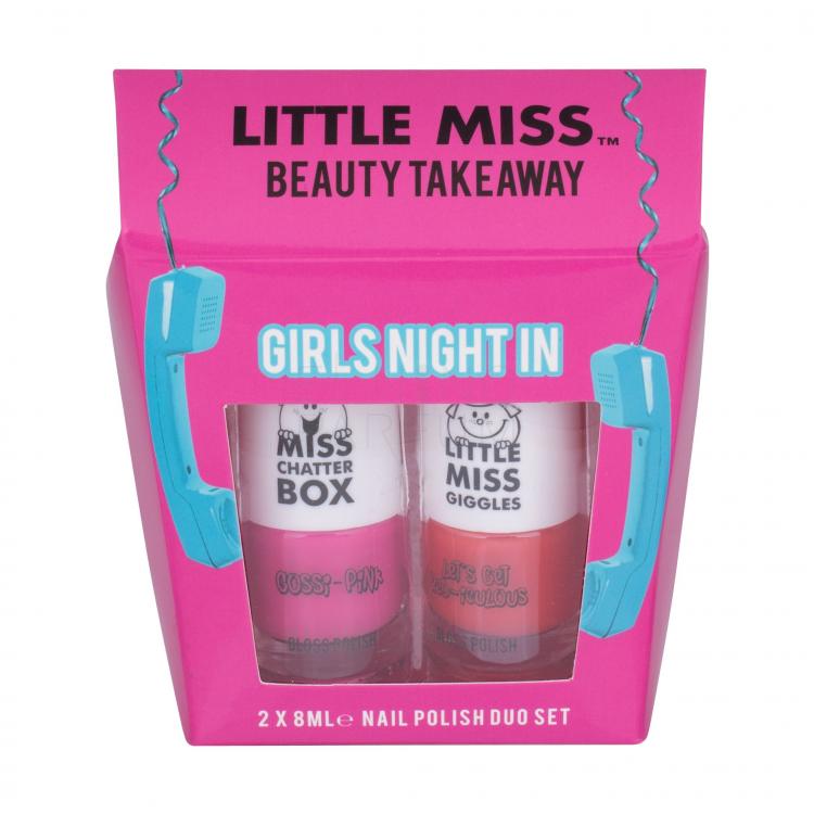 Little Miss Little Miss Beauty Takeaway Zestaw Lakier do paznokci 8 ml + Lakier do paznokci 8 ml Let&#039;s Get Red-iculous