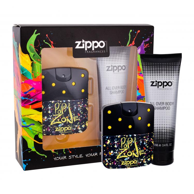 Zippo Fragrances Popzone Zestaw Edt 40 ml + Żel pod prysznic 100 ml