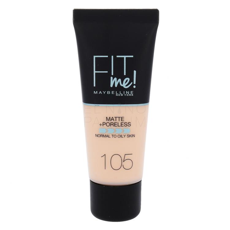Maybelline Fit Me! Matte + Poreless Podkład dla kobiet 30 ml Odcień 105 Natural Ivory