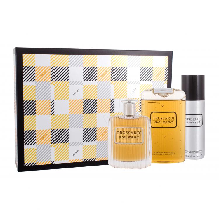 Trussardi Riflesso Zestaw Edt 100 ml + Żel pod prysznic 200 ml + Dezodorant 100 ml