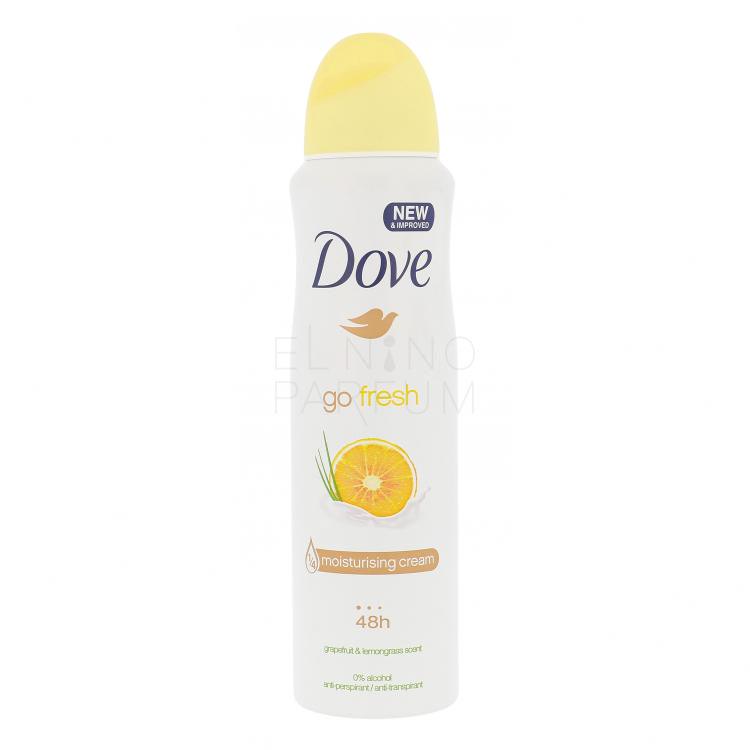 Dove Go Fresh Grapefruit &amp; Lemongrass 48h Antyperspirant dla kobiet 150 ml