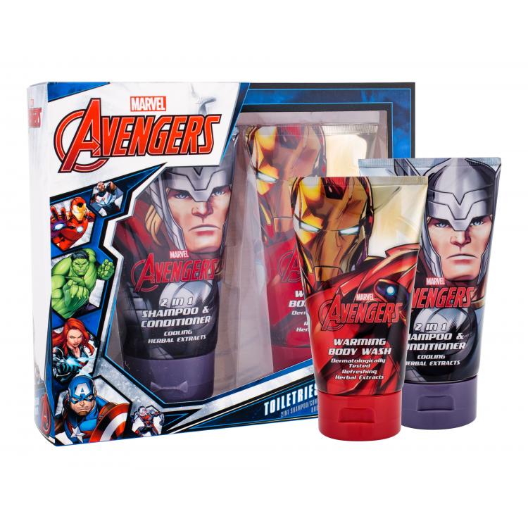 Marvel Avengers Zestaw Szampon &amp; żel pod pryszic 2w1 150 ml + Żel pod prysznic 150 ml