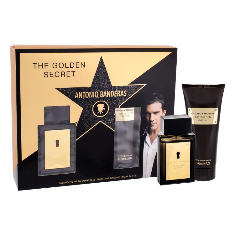 Antonio Banderas The Golden Secret Zestaw Edt 50 ml + Balsam po goleniu 100 ml