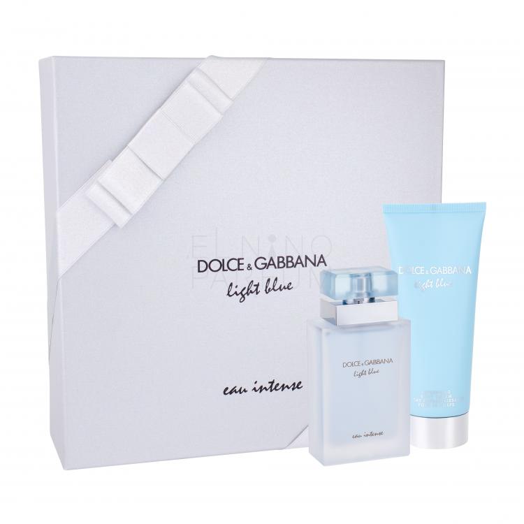Dolce&amp;Gabbana Light Blue Eau Intense Zestaw Edp 50 ml + Krem do ciała 100 ml