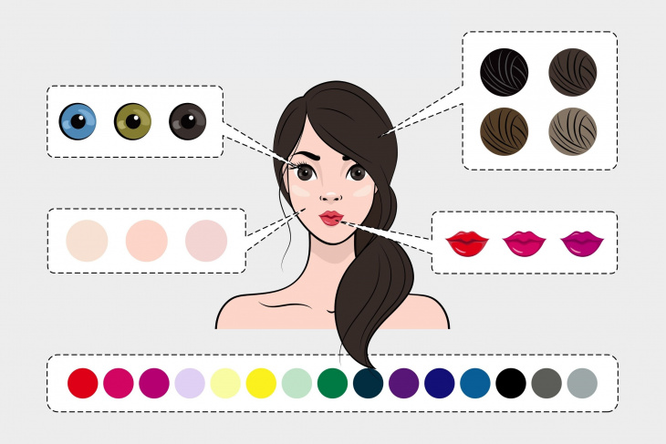 Kolory włosów dla zimny